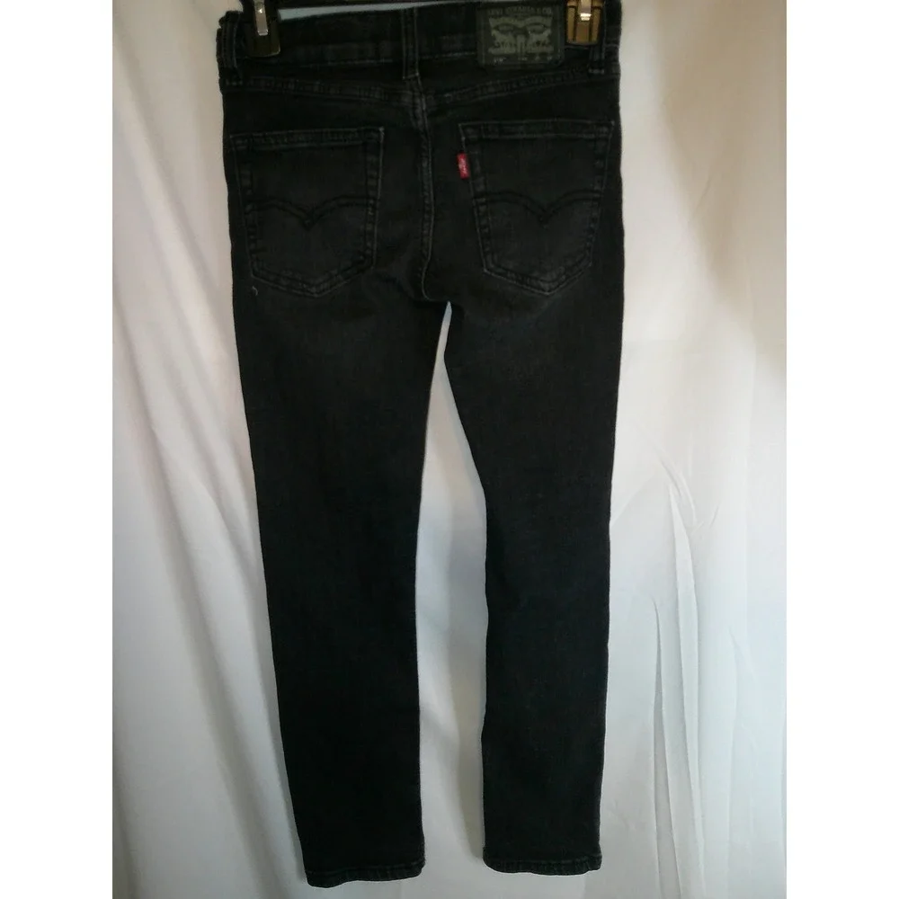 Levis 510 Skinny Fit‎ Performance Black Wash Jeans Kids Size 10 Reg